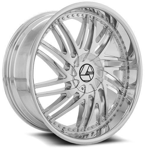 DOORBUSTER PRICING! - Azara Aza-509 Wheel 20x8.5 5x110 & 5x114.3 Nano Chrome 35mm | AZA-509208551101143+35NCR
