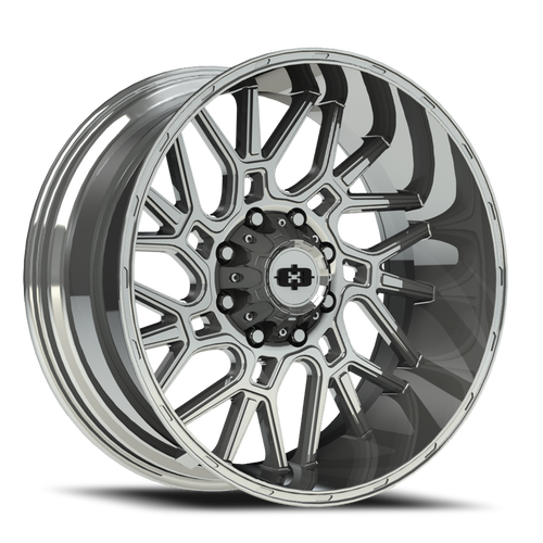 Vision Brawl 404 Wheel 22x12 8x165.1 Chrome -51mm | 404-22281C-51