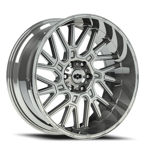 Vision Brawl 404 Wheel 22x14 6x139.7 Chrome -76mm - MINIMUM PURCHASE OF 4 WHEELS | 404-22483C-76