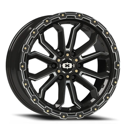 Vision Korupt 405 Wheel 17x9 6x135 Gloss Black Milled Spoke 12mm | 405-7936GBMS12