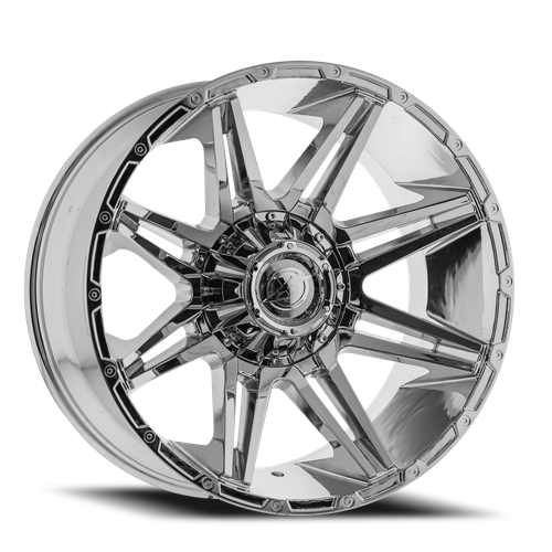 DOORBUSTER PRICING! - Xf Off-Road Xf-220 Wheel 22x10 6x135 & 6x139.7 Chrome -24mm | XF-220221061351397-24C