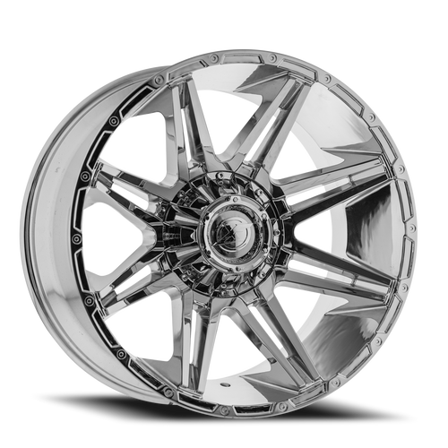 DOORBUSTER PRICING! - Xf Off-Road Xf-220 Wheel 22x12 6x135 & 6x139.7 Chrome -44mm | XF-220221261351397-44C