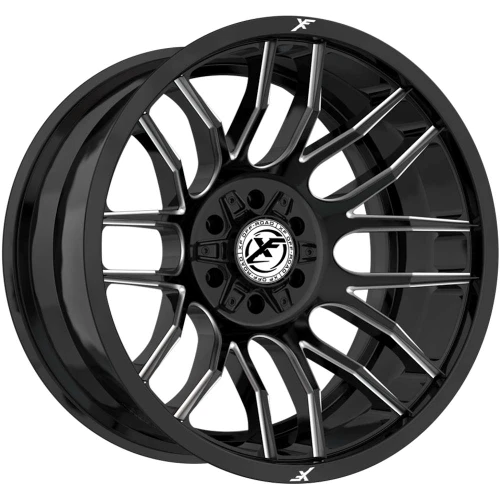 Xf Off-Road® Xf-232 Wheels Rims 20x10 6x135 6x5.5 (6x139.7) Gloss Black Milled -24  | XF-232201061351397-24GBML