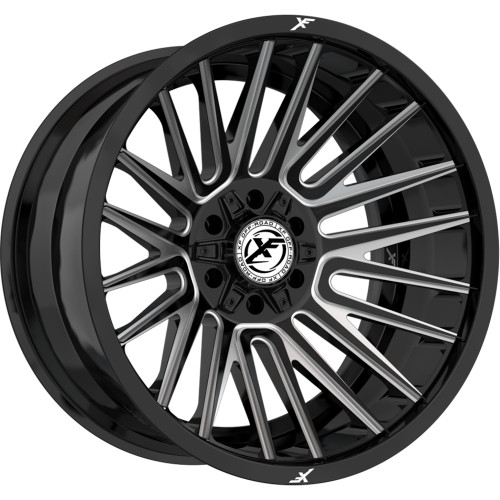 Xf Off-RoadÂ® Xf-234 Wheels Rims 22x12 5x127 (5x5) 5x5.5 (5x139.7) Gloss Black Milled -44 | XF-234221251271397-44GBML