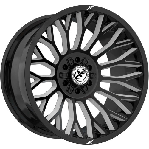 Xf Off-RoadÂ® Xf-237 Wheels Rims 20x9 6x135 6x5.5 (6x139.7) Gloss Black Milled 12 | XF-237209061351397+12GBML