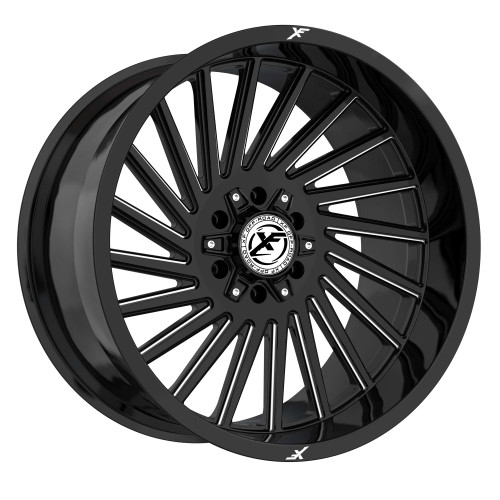 Xf Off-Road® Xf-239 Wheels Rims 20x9 6x135 6x5.5 (6x139.7) Gloss Black Milled 12 | XF-239209061351397+12GBML