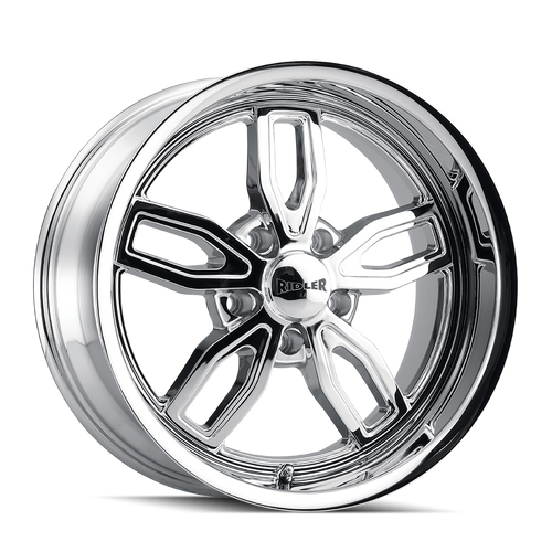 Ridler 608 Wheels Rims 20x10 5x120.65 Chrome 0mm | 608-2161C