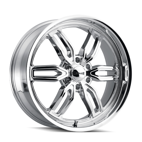 Ridler 609 Wheels Rims 22x9.5 6x139.7 Chrome 18mm | 609-22983C18