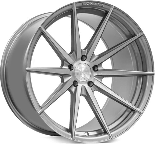 Rohana Rfx1 Wheels Rims 20x10 5x4.5 (5x114.3) Brushed Titanium 25 | RFX120105114BT25