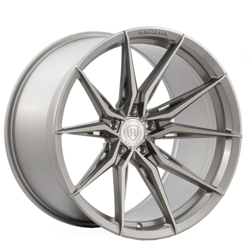 Rohana Rfx13 Standard Wheels Rims 20x9 5x4.5 (5x114.3) Brushed Titanium 35 | RFX132095114BT35