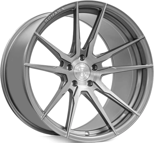 Rohana Rfx2 Wheels Rims 22x10.5 5x130 Brushed Titanium 40 | RFX2221055130BT40