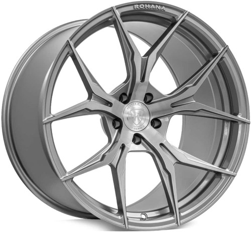 Rohana Rfx5 Wheels Rims 19x11 5x4.5 (5x114.3) Brushed Titanium 28 | RFX519115114BT28