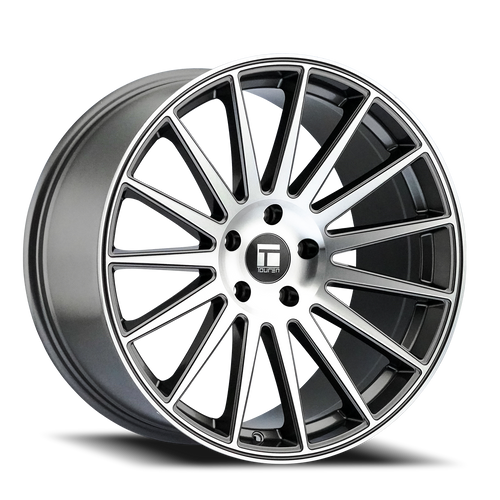 DOORBUSTER PRICING! - Touren Tr92 Wheel 20x9 5x114.3 Gloss Graphite Machined 35mm | 3292-2965GT35