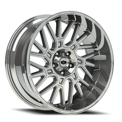 Vision Brawl 404 Wheel 20x12 5x127 Chrome -51mm | 404-20273C-51