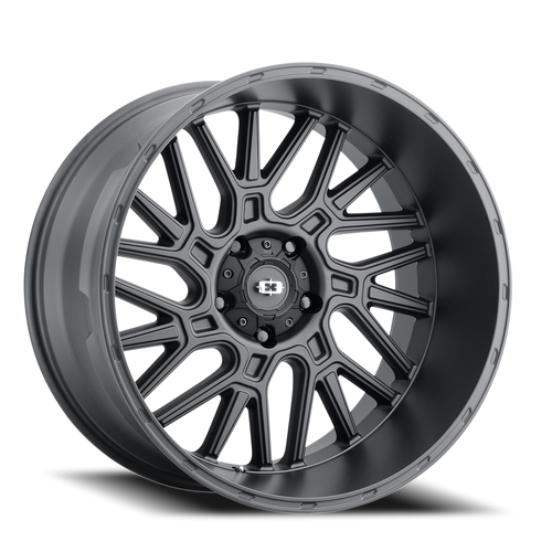 Vision Brawl 404 Wheel 20x12 8x170 Satin Black -51mm | 404-20270SB-51