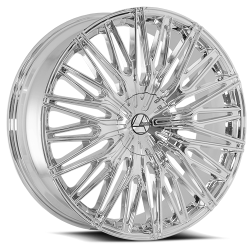 DOORBUSTER PRICING! - Azara Aza-522 Wheel 24x9 5x115 & 5x120 Chrome 18mm | AZA-52224905115120+18C