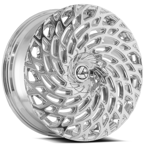DOORBUSTER PRICING! - Azara Aza-523 Wheel 22x9.5 5x115 & 5x120 Nano Chrome 15mm | AZA-52322955115120+15NCR