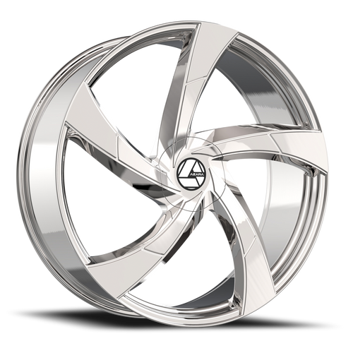 DOORBUSTER PRICING! - Azara Aza-524 Wheel - 22x8.5 5x114.3 & 5x120 Nano Chrome 38mm | AZA-524228551143120+38NCR
