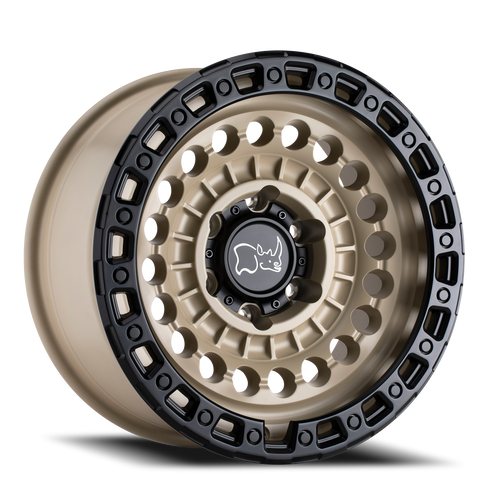 Black Rhino Sentinel Wheel 17x8.5 8x165.1 Desert Sand w/ Black Ring 0mm - FREE T-SHIRT INCLUDED! | 1785STN008165D25