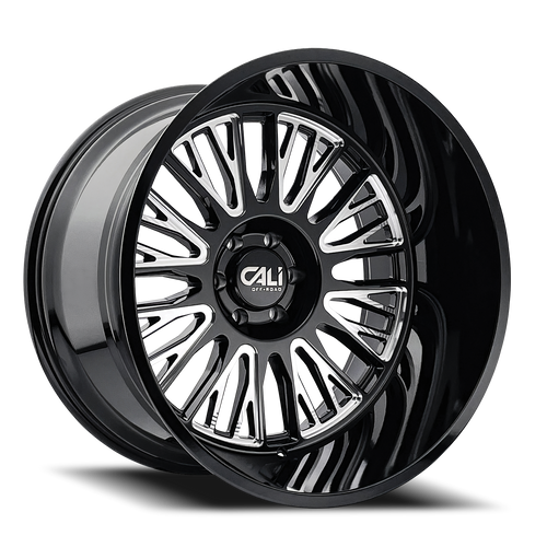 DOORBUSTER PRICING! - Cali Off-Road Vertex Wheel 26x14 8x165.1 Gloss Black Milled -76mm - MINIMUM PURCHASE OF 4 WHEELS | 9116-26481BM