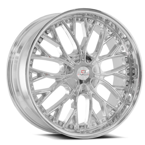 Cavallo® Clv-33 Wheels Rims 24x9 5x115 5x120 Nano Chrome 18 | CLV-3324905115120+18NCR