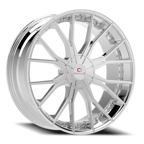 DOORBUSTER PRICING! - Cavallo Clv-36 Wheel 22x8.5 5x110 & 5x114.3 Chrome 38mm | CLV-36228551101143+38C