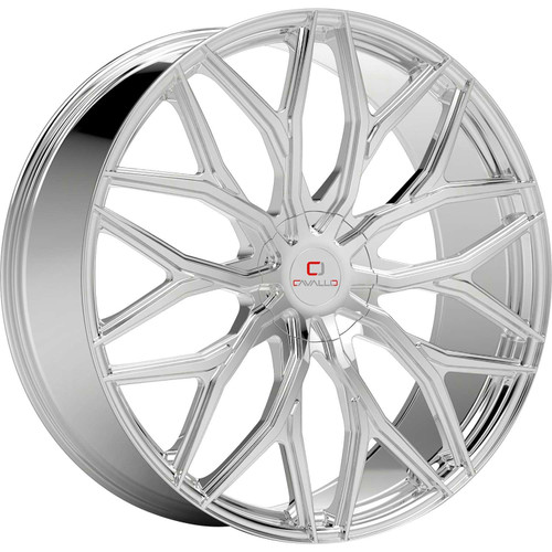 Cavallo Clv-37 Wheels Rims 26x9.5 6x135 6x5.5 (6x139.7) Nano Chrome 25 | CLV-37269561351397+25NCR