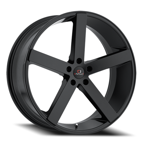 DOORBUSTER PRICING! - Cavallo Clv-5 Wheel 18x8 5x112 Gloss Black 35mm | CLV-518805112+35GB