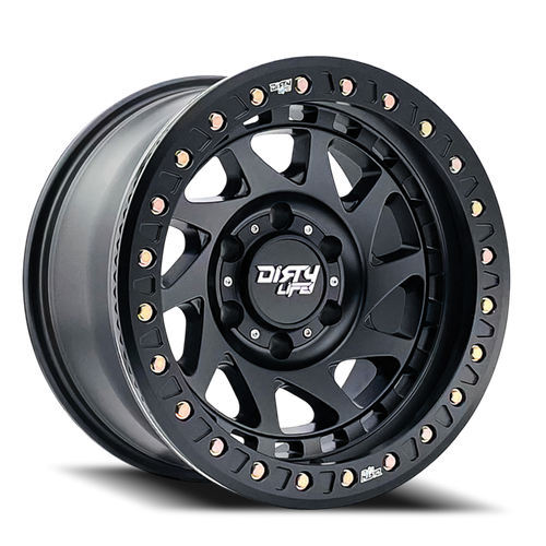 DOORBUSTER PRICING! - Dirty Life Enigma Race Wheel 17x9 6x139.7 Matte Black -12mm | 9313-7983MB12