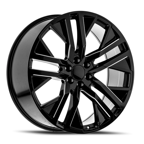 DOORBUSTER PRICING! - O.E. Revolution D-36 Wheel 26x10 6x139.7 Gloss Black & Milled 31mm - MINIMUM PURCHASE OF 4 WHEELS | D36-2610655+31BMW