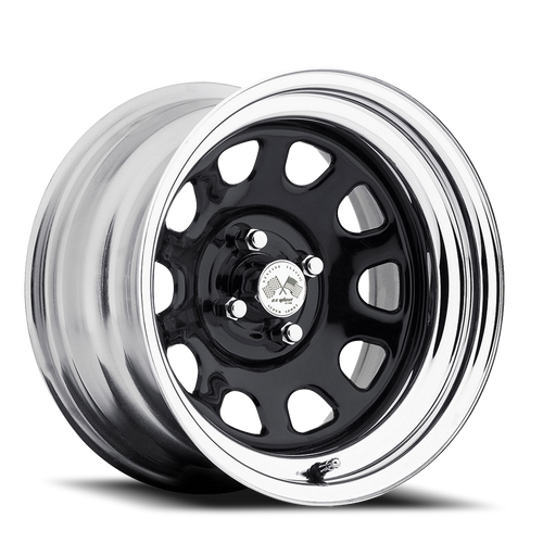 DOORBUSTER PRICING! - Us Daytona Drifter Wheel 15x8 4x114.3 Black And Chrome 13mm | 022-5844PBC