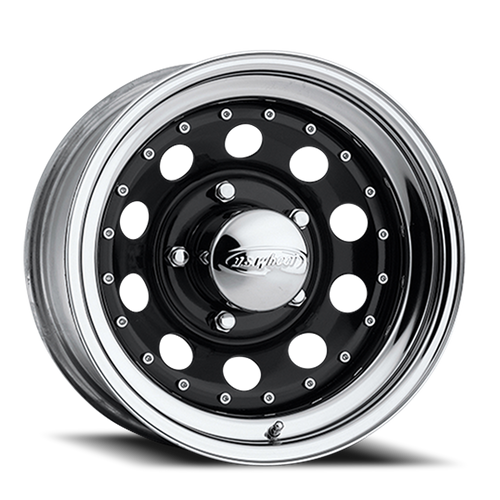 DOORBUSTER PRICING! - Us Modular Wheel 16.5x9.75 8x165.1 Black And Chrome -21mm | 94-6980