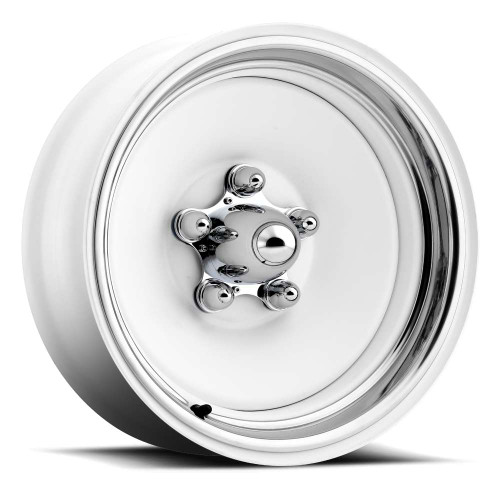 US Wheel® Rat Rod 66 Wheels Rims 17x8 5x4.75 (5x120.65) White 0 | 66-88341