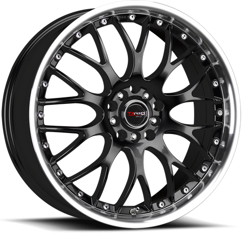 Drag Dr19 Wheel 15x7 5x112 Gloss Black w/ Machined Lip 38mm | DR19157213866GB