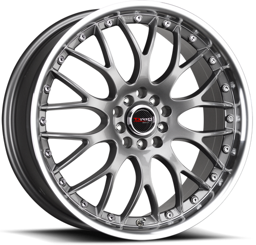 Drag Dr19 Wheel 17x7.5 5x100 & 5x114.3 Gunmetal w/ Machined Lip 45mm | DR191775054573GM