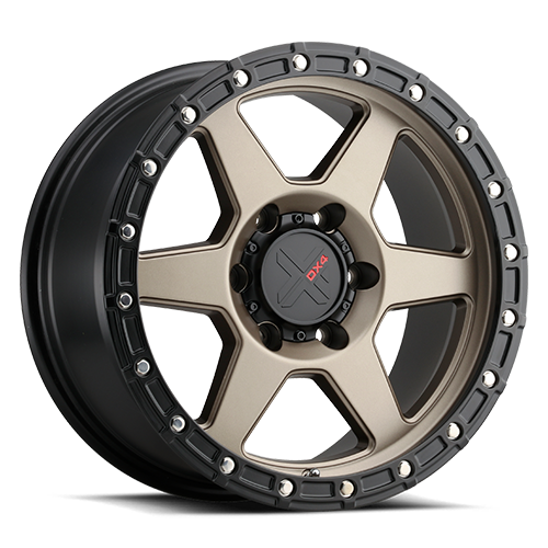 Dx4 Recon Wheel 17x8.5 6x114.3 Matte Bronze w/ Black Ring 0mm | X1078545066MBBK