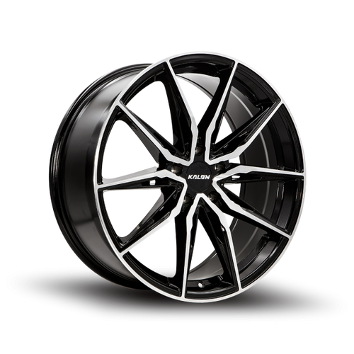 Kalon Cypher 102 Wheels Rims 22x8.5 5x112 Gloss Black Machined 35mm | 102AB-2285E35