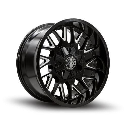 Thret Offroad Revolver 803 Wheels Rims 20x10 6x135 6x139.7 Gloss Black Milled -21mm | 803AD-2010TU-21