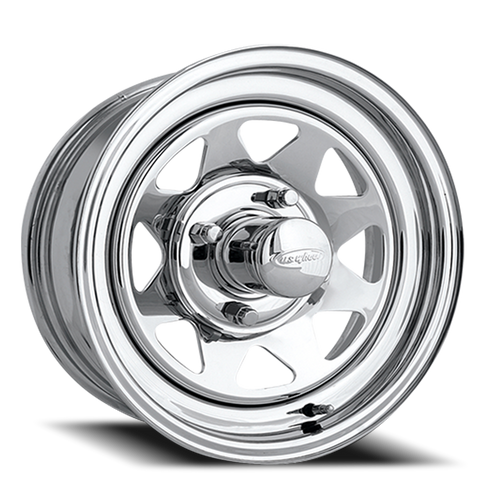 DOORBUSTER PRICING! - Us 8-Spoke Wheel 15x5 4x130 Chrome -13mm | 75-5530