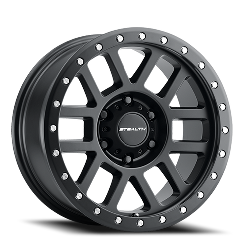 DOORBUSTER PRICING! - Us Aluminum Mesh Sim Bl Wheel 17x8.5 5x139.7 Matte Black 0mm | 772-88555BL