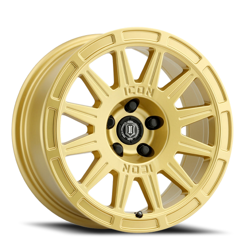 DOORBUSTER PRICING! - Icon Alloys Ricochet Wheel 17x8 5x100 Gloss Gold 38mm | 7017805060GG