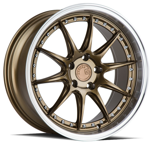 Aodhan Ds07 Wheels Rims 18x9.5 5x114.3 Bronze W/ Machined Lip 30mm | DS71895511430BZ
