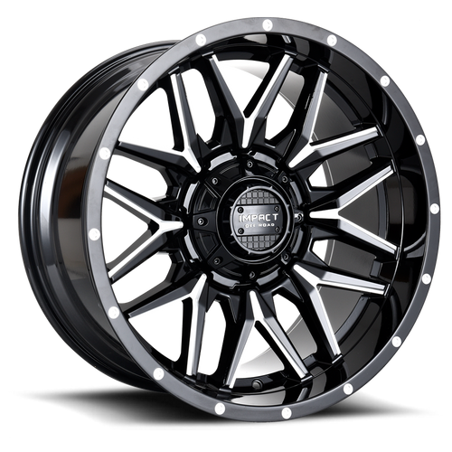 DOORBUSTER PRICING! - Impact Off-Road 819 Wheel 17x9 5x114.3 & 5x127 Matte Black Milled -12mm - FREE T-SHIRT INCLUDED! | 819MBM-79054-12