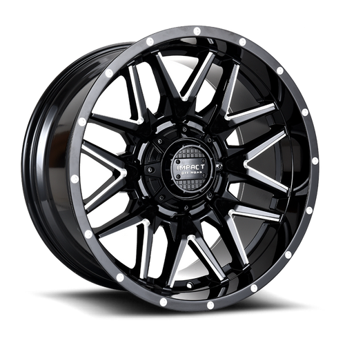 DOORBUSTER PRICING! - Impact Off-Road 819 Wheel 22x12 5x139.7 & 5x127 Gloss Black Milled -44mm - FREE T-SHIRT INCLUDED! | 819GB-221256-44