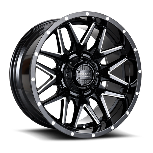 DOORBUSTER PRICING! - Impact Off-Road 819 Wheel 17x9 5x139.7 & 5x127 Gloss Black Milled 0mm - FREE T-SHIRT INCLUDED! | 819GB-79056-00