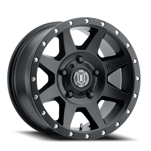 DOORBUSTER PRICING! - Icon Alloys Rebound Wheel 17x8.5 5x114.3 Satin Black 0mm | 1817856547SB