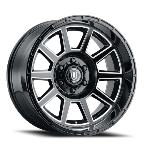 DOORBUSTER PRICING! - Icon Alloys Recoil Wheel 20x10 6x135 Gloss Black w/ Milled Windows 24mm | 6220106345GBMW