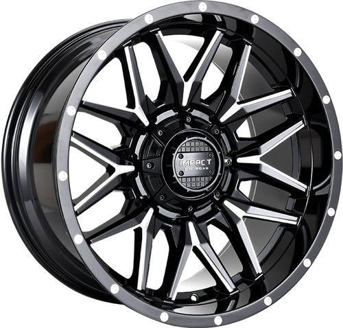 Impact Off-Road 819 Wheels Rims 20x9 6x139.7 6x135 Gloss Black Milled 0mm | 819GBX2-29066-00