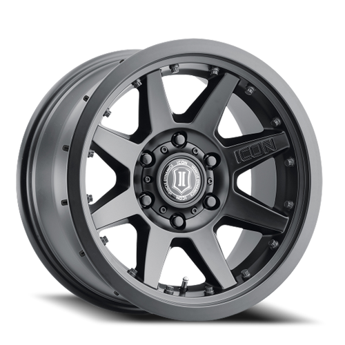 DOORBUSTER PRICING! - Icon Alloys Rebound Pro Wheel 17x8.5 6x139.7 Satin Black 0mm | 21817858347SB