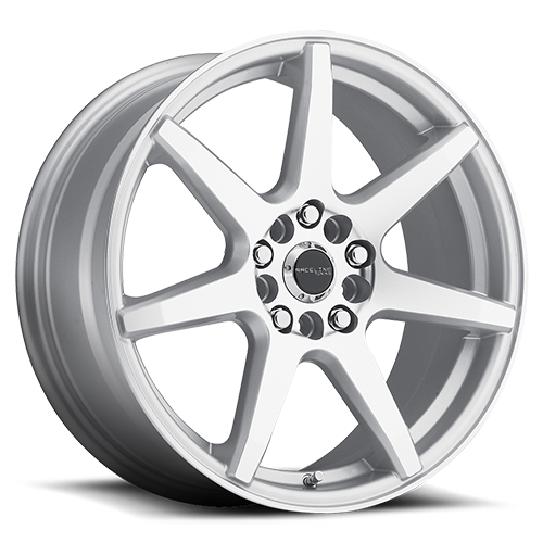 DOORBUSTER PRICING! - Raceline 131S Evo Smf Wheel 17x7.5 5x100 & 5x114.3 Silver Machined 40mm - FREE T-SHIRT INCLUDED! | 131S-77589+40